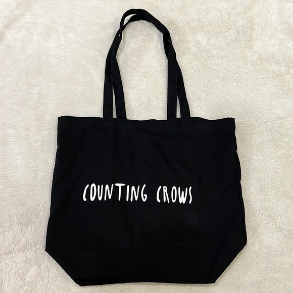 Counting Crows Black Canvas Tote Bag - Picture 1 of 5